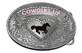 W83 Cowgirl Up horse Belt Buckle Western Cowboy Rodeo