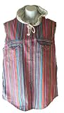 Cotton Express Striped Button-down Hoodie
