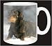 Kitchen & Housewares : DACHSHUND in SNOW Coffee Mug