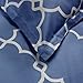 Amazon Brand – Pinzon 300-Thread-Count Lattice Duvet Cover Set - Full/Queen, Bijou Blue