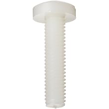 Nylon 6/6 Machine Screw, Fillister Head, Slotted Drive (Metric)