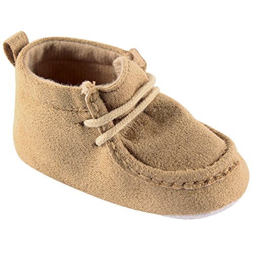 Luvable Friends Boy's Faux Suede Boot (Infant), Tan, 6-12 Months M US Infant