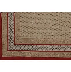 Bed Sheet Cotton Block Print Twin Size (bssht651)