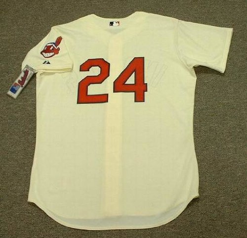 GRADY SIZEMORE Cleveland Indians Majestic AUTHENTIC Alternate Home Baseball Jersey, 48/XL