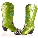 NASCAR Judy Ladies Western Cowboy Boots Kiwi by Nascar