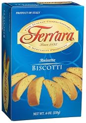 Ferrara Anisette Biscotti, 6-Ounce Boxes (Pack of 6)