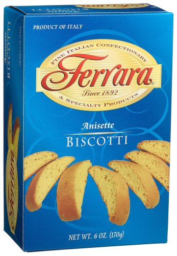 Ferrara Anisette Biscotti, 6-Ounce Boxes (Pack of 6) by Ferrara