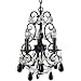 Progress Lighting P4614-131 Black Lacquer Midnight Waltz Crystal Three Light Up Light...