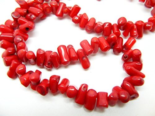 Lady Sedona Genuine Red Bamboo Coral Necklace 16 Inch with Magnetic Clasp