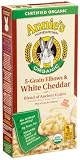 Annie's Homegrown Five-Grain Elbows & White Cheddar Macaroni & Cheese, Organic, 6-Ounce Boxes (Pack of 12)