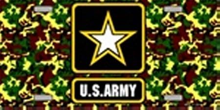 U.S. United States Army Star License Plate Plates Tag Tags auto vehicle car front