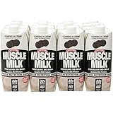 CytoSport Muscle Milk Ready-to-Drink Shake, Cookies and Creme, 12 - 17 Ounce Containers