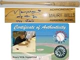Maury Wills Signed Rawlings Blonde Adirondack Name-Engraved Bat w/MVP NL 62 & 586 Steals