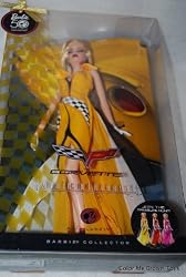 America's Favorite Corvette Barbie Yellow Dress