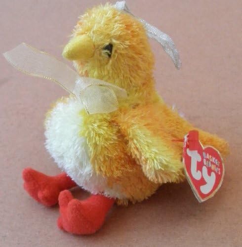TY Basket Beanies Chickie the Baby Chicken Stuffed Animal Plush Ornament