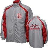 MLB Men's St. Louis Cardinals Full Zip Jacket, Grey, X-Large