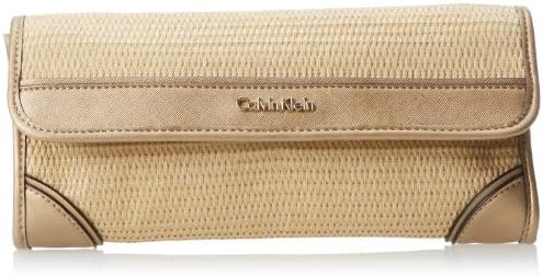 Calvin Klein Seasonal Straw Clutch