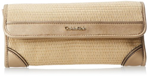 Calvin Klein Seasonal Straw Clutch
