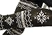 Lace Poet Thick Warm Snowflake Nordic Sweater Pants/Leggings ,Size: XS-L, black