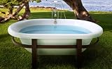 Jacuzzi Soaker Tubs ERD6636 BCX XXX W Jacuzzi Era 6636 Free Standing Double Ended Soaker Tub 66 x 36 x 20