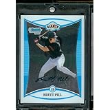 2008 Bowman Chrome Prospects # BP22 Brett Pill - San Francisco Giants (XRC - Extended Rookie Card) - MLB Baseball Card in Protective Screw Down Display Case