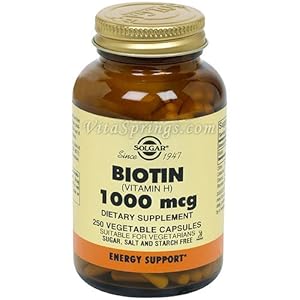 Solgar Biotin 1000 Mcg Vegetable Capsules