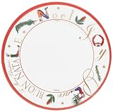 Caspari Noel Hotch Potch Paper Dinner Plate Package