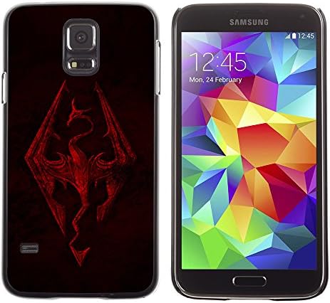 NUMO Slim Sleek Case Cover Armor Polycarbonate Aluminium / Skyrim Dragon / Samsung Galaxy S5