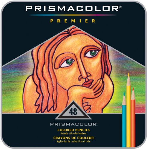 Sanford Prismacolor Premier Colored Pencil Set, 48/Tin