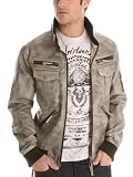 GUESS White Wash Faux Leather Jacket