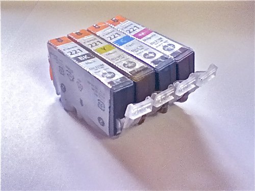 Genuine Canon CLI-221 4-Color Value Pack in Factory Shrink Wrap and Easy Open Bulk Packaging-Black/Cyan/Magenta/Yellow (2946B004) On Sale
