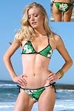 Connected Top & Rio Tie Bikini (Green Flower) Bikini