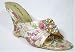 Rose Tapestry Slides w/ Pearls Rhinestone Brooch Image