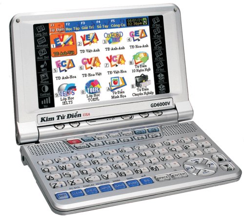 Kim Tu Dien GD-6000V: English - Vietnamese, Vietnamese - Chinese Talking Dictionary with MP3 Player (Voice: English, Vietnamese, Chinese)