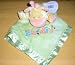 Carter's Yellow Giraffe Cow Rattle Green Lovey