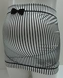 ローズマダム(Rosemadame) 妊婦帯 (ギャルママ) ストライプ ホワイト M-L 117-2906-01