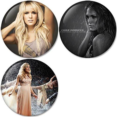 Carrie Underwood : Something in the Water Pinback Buttons Badges/Pin 1.25 Inch (32mm) Set of 3 New