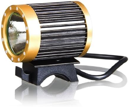 KINFIRE CREE-T6 LED Headlamp Headlight Protable Bicycle Bike Light 18650 Battery EU Plug Charger - Black and Yellow