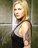 Katee Sackhoff autographed Battlestar Galactica 8x10 Starbuck photo