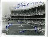 Autographed Bill Dickey Photograph - 1955 WS 8x10 BW Multi JSA Cert - Autographed MLB Photos