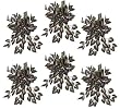 SIX 14" Coleus Artificial Hanging Bushes