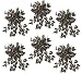 SIX 14" Coleus Artificial Hanging Bushes