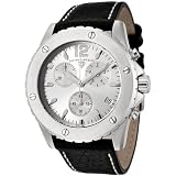 Swiss Legend Men's 70018-02 Windmill Collection Chronograph Black Leather Watch