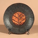 Turquoise Glaze Charger Plate 20dia Cpper/turquoise