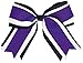 Jumbo 3 Color Hair Bow Purple