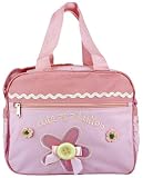 Baby Essentials Pink Flower Button Baby Diaper Bag / Cooler Bag