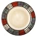 Signature Housewares Window Pane 11-Inch Stoneware Dinner Plate