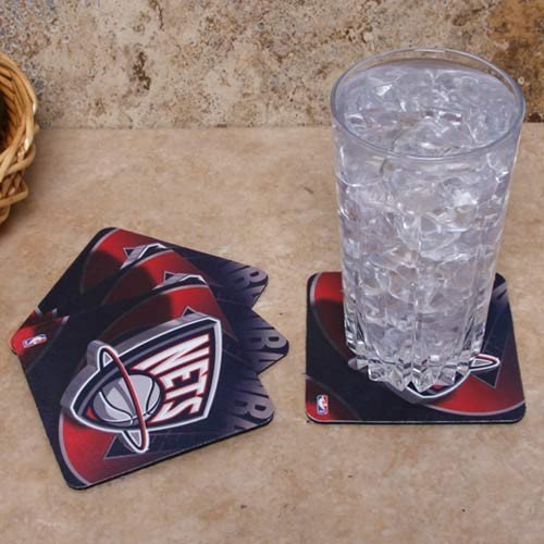 New Jersey Nets 4-Pack Sublimated Logo Neoprene Coaster Set