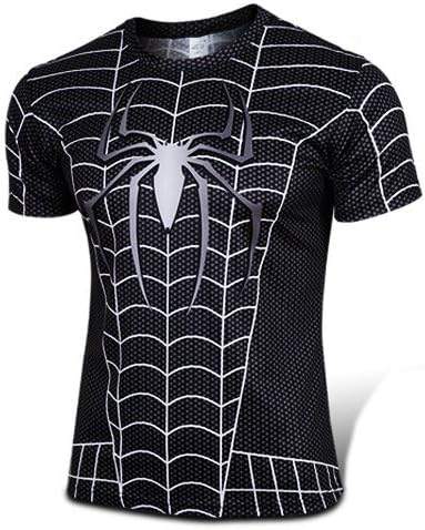 2016 Motring Outdoor Sports Men's Short Sleeve Crew Sun Protection Basic Skins T-Shirt (Large)