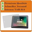 2x ENTSPIEGELNDE Displayschutzfolie von 4ProTec f�r Intenso TAB 814 - TESTSIEGER in puncto Reflexminderung in der Zeitschrift PC Games 11/2012